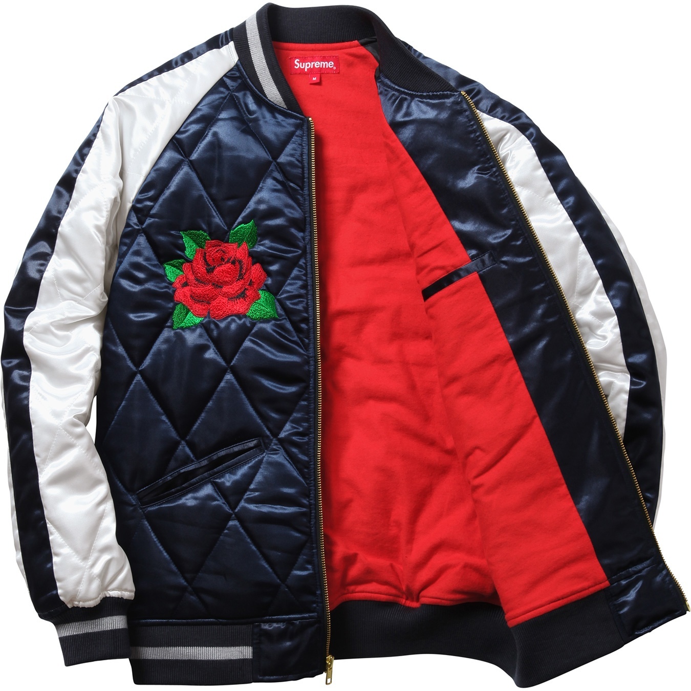 Quilted Satin Bomber view 5